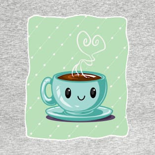 Happy Coffee Green T-Shirt